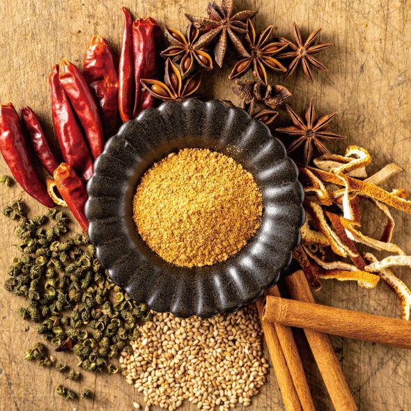 Spicy sesame seed oil powder