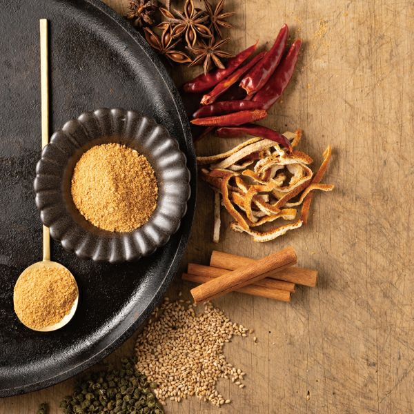 Spicy sesame seed oil powder